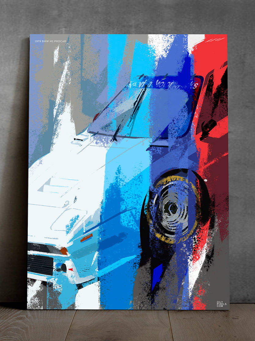 1979 BMW M1 PROCAR stripes