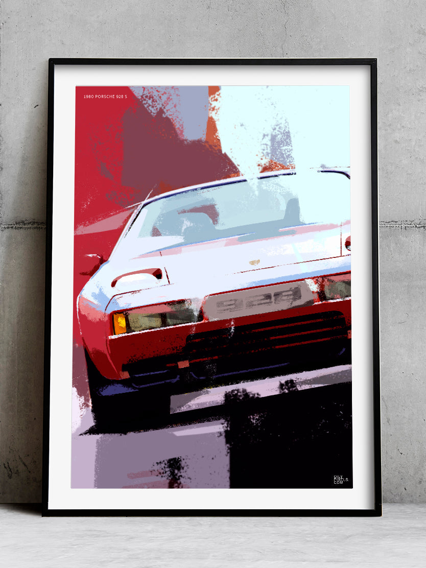 1980 PORSCHE 928 S red