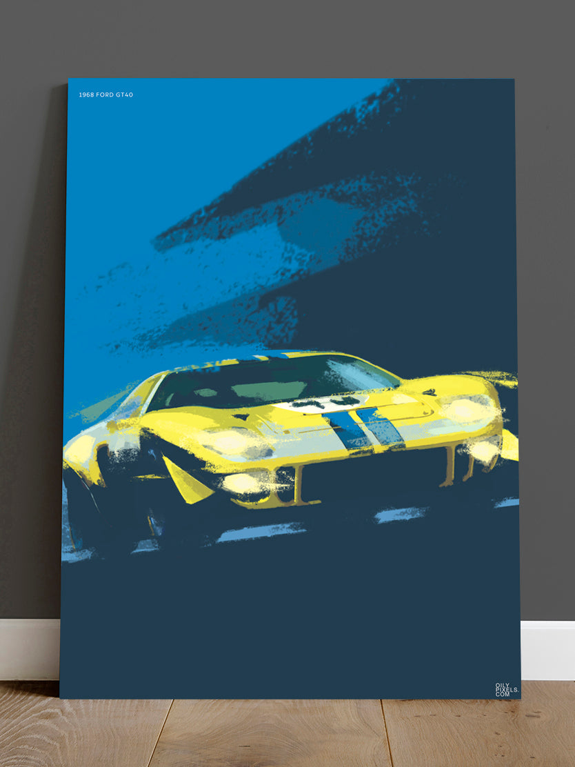 1968 FORD GT40 yellow