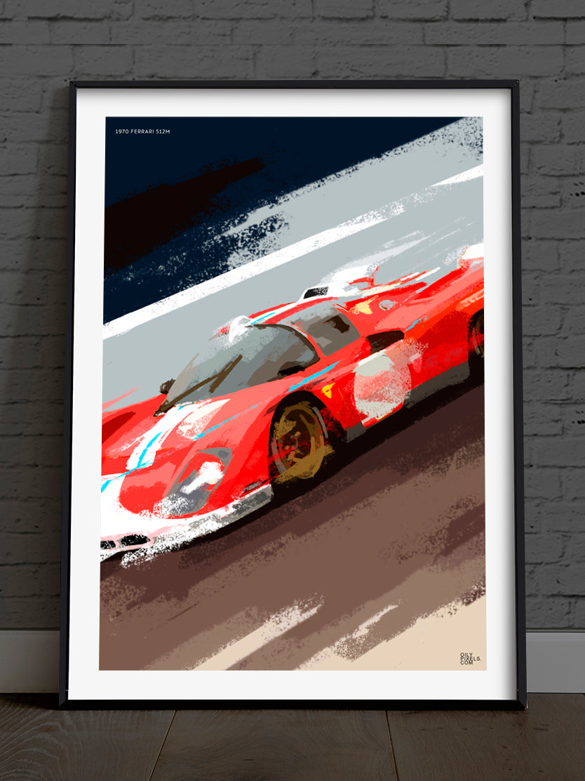 1970 FERRARI 512M red