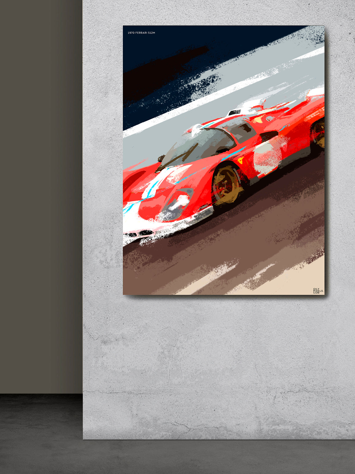 1970 FERRARI 512M red