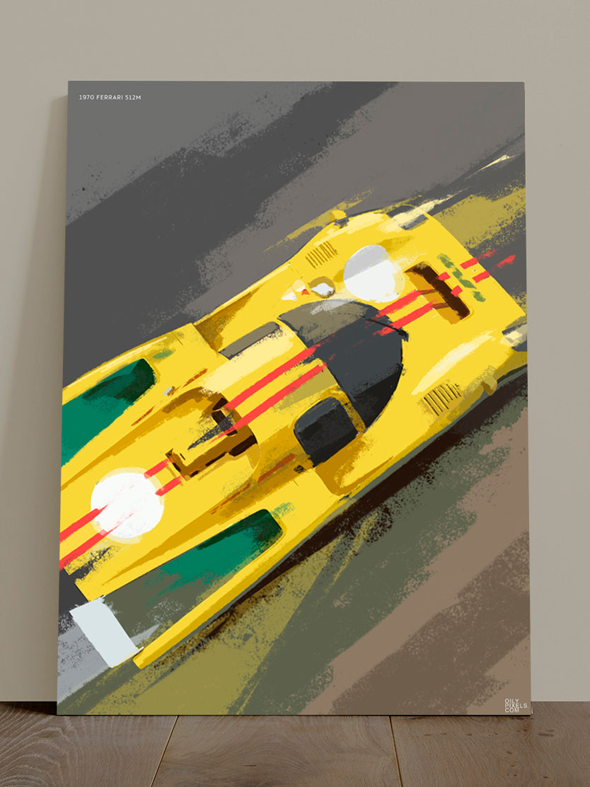 1970 FERRARI 512M yellow 2