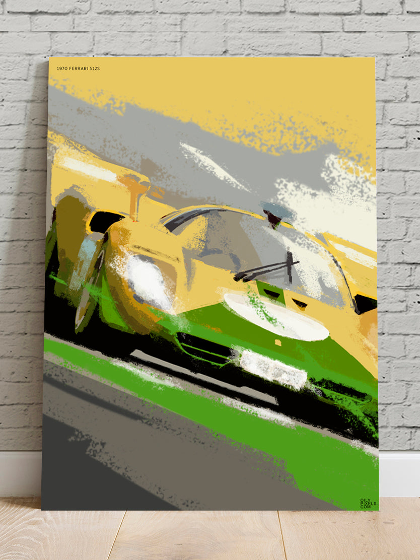 1970 FERRARI 512S yellow