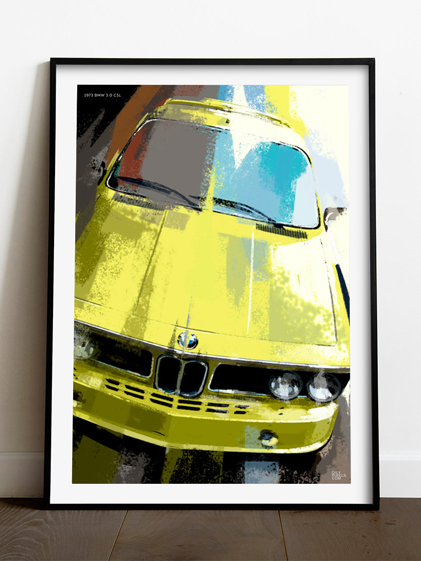 1973 BMW 3.0 CSL yellow