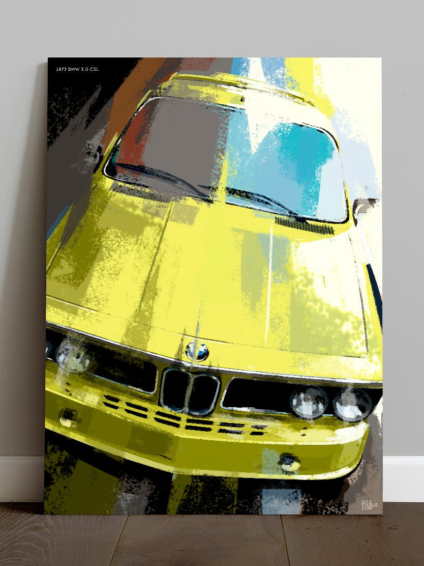 1973 BMW 3.0 CSL yellow