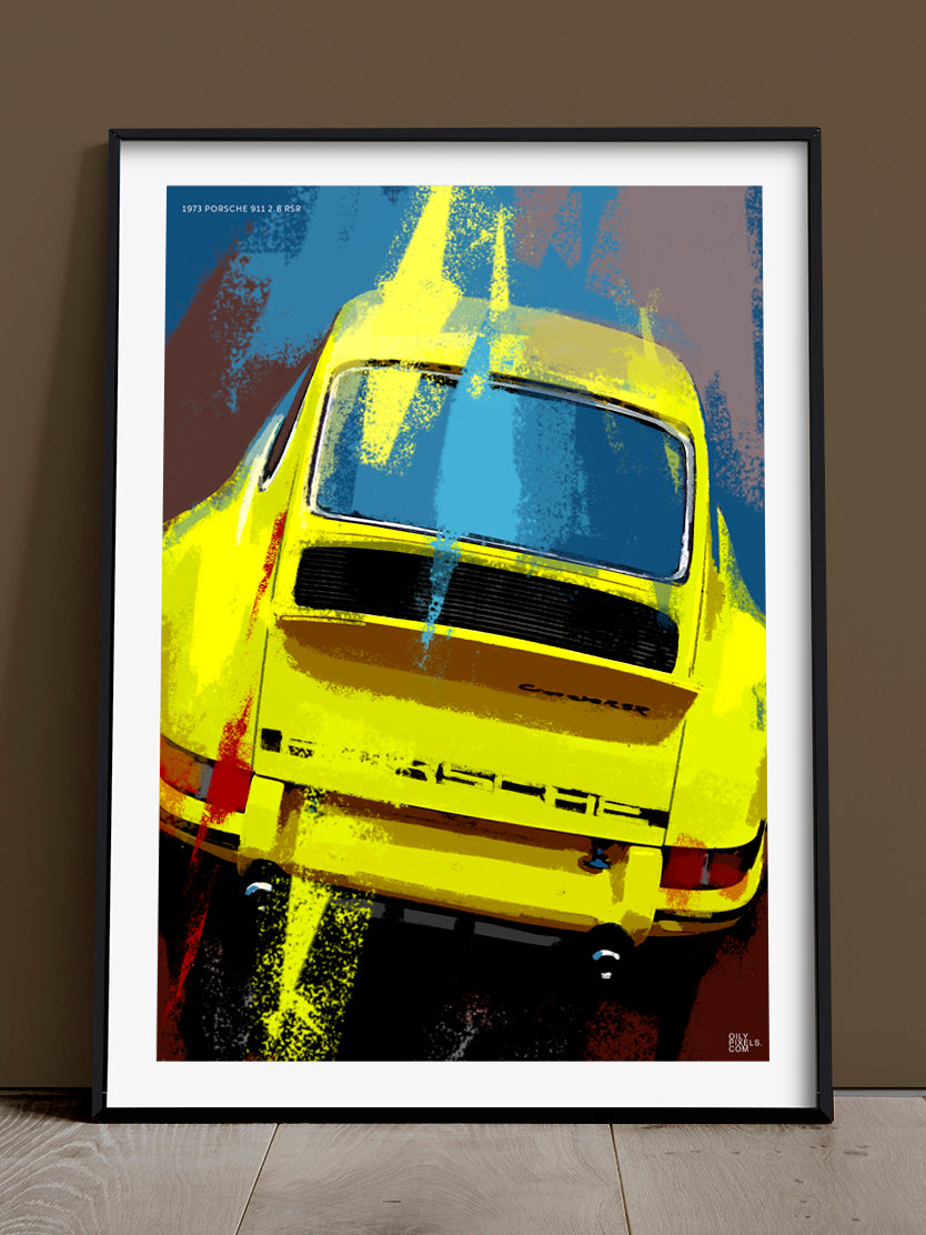 1973 PORSCHE 911 2.8 RSR yellow