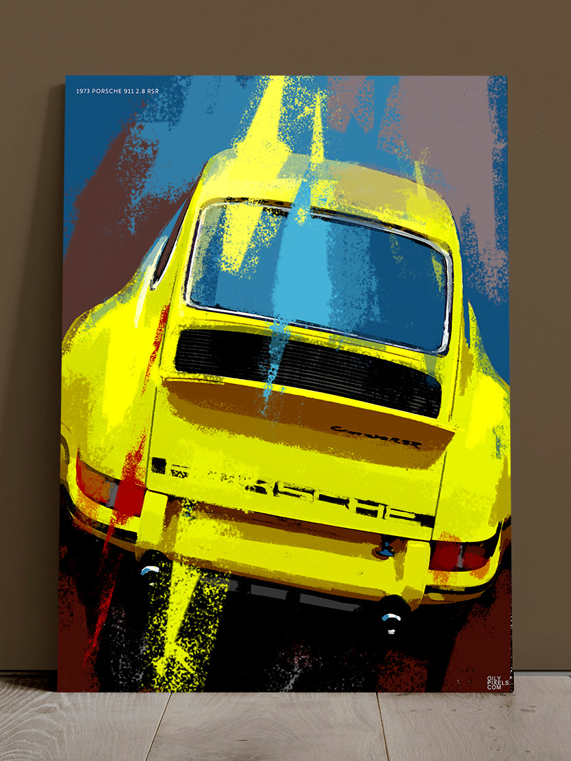 1973 PORSCHE 911 2.8 RSR yellow