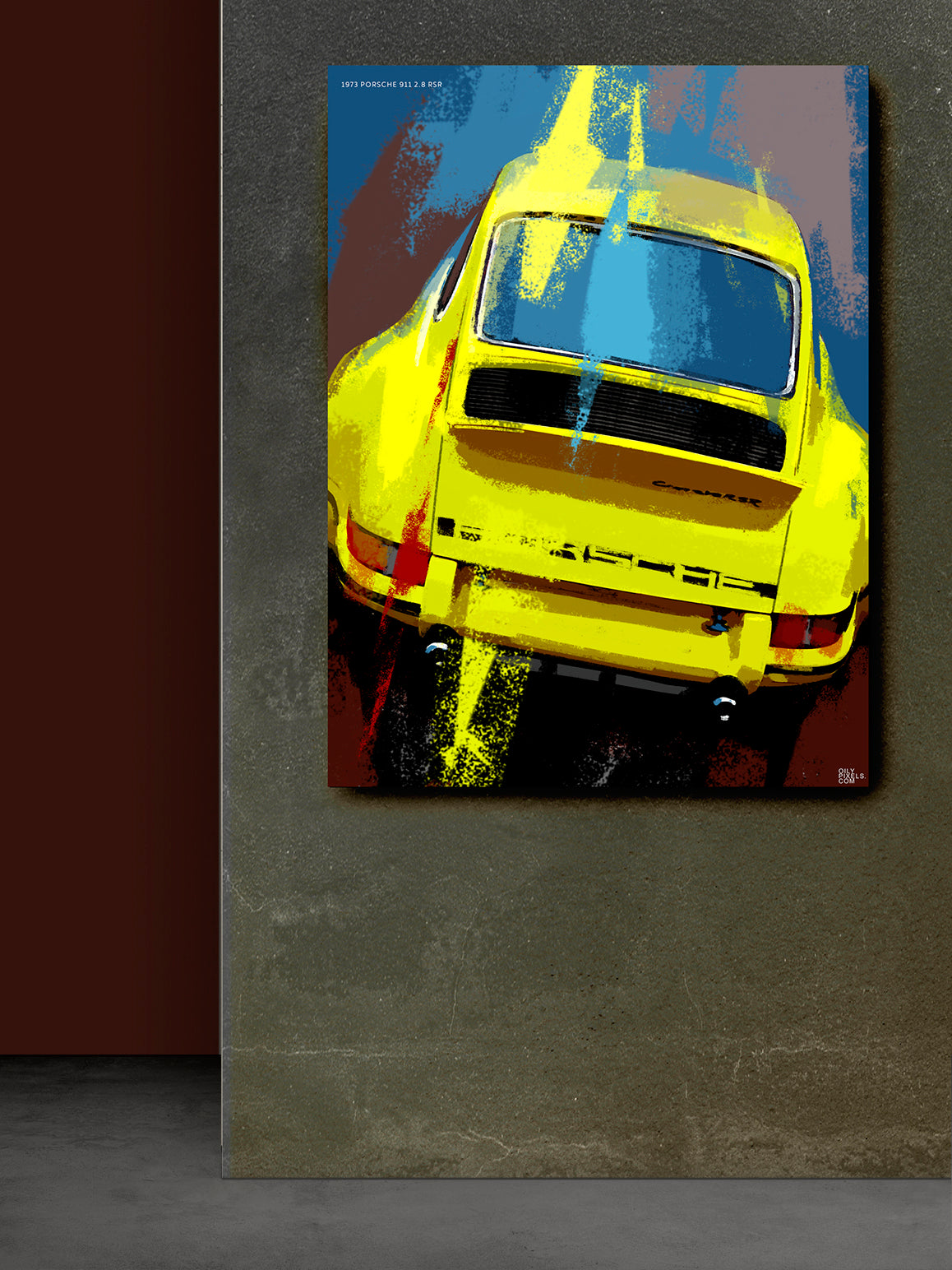 1973 PORSCHE 911 2.8 RSR yellow