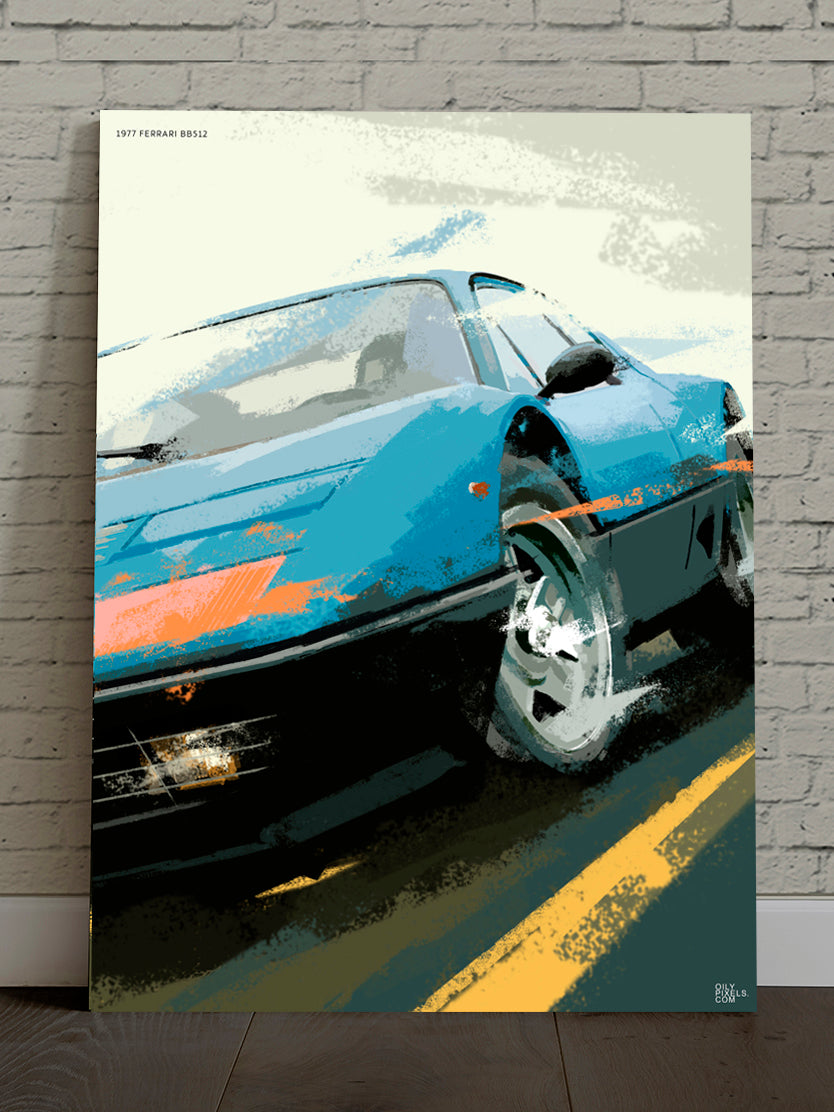 1977 FERRARI BB512 blue