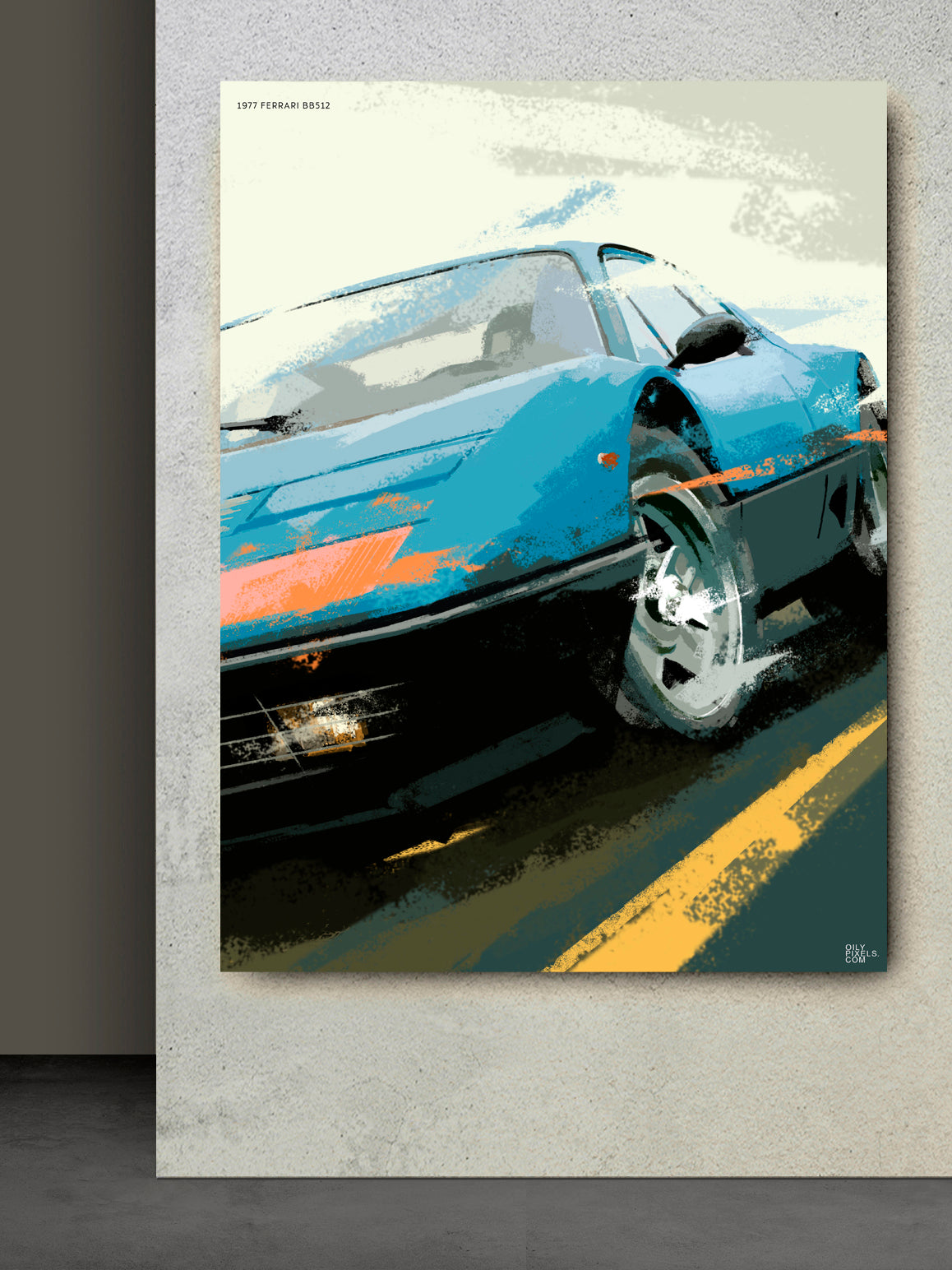 1977 FERRARI BB512 blue