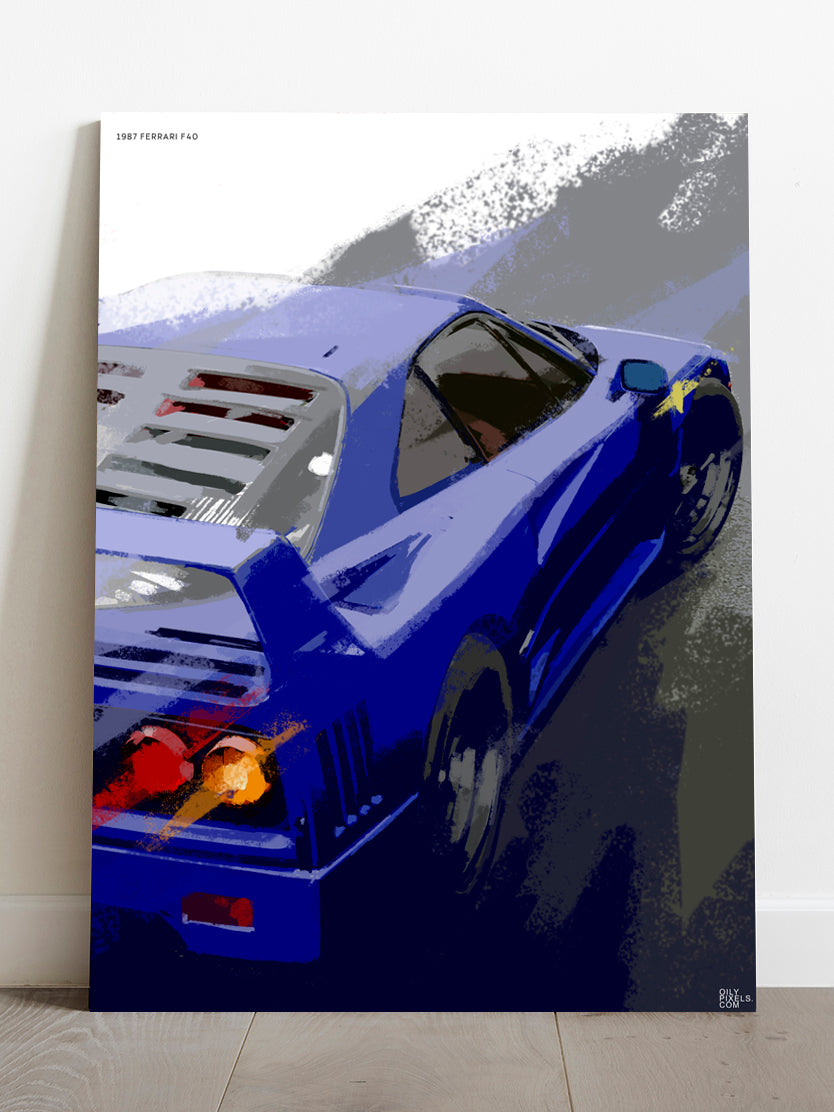 1987 FERRARI F40 blue