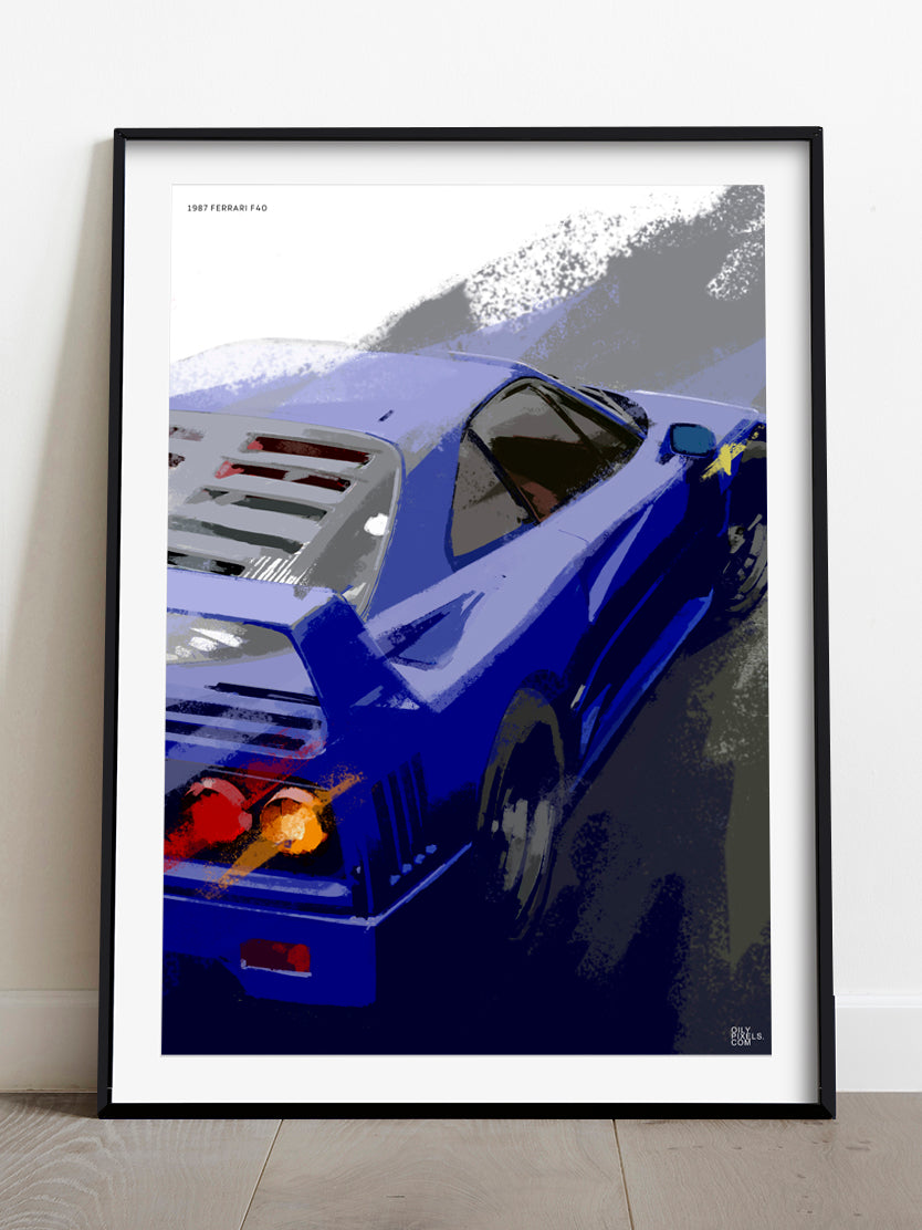1987 FERRARI F40 blue