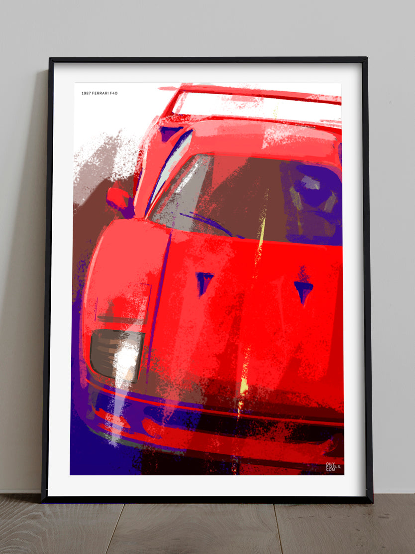 1987 FERRARI F40 red