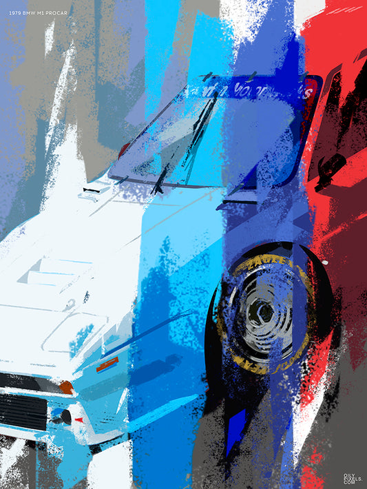 1979 BMW M1 PROCAR stripes