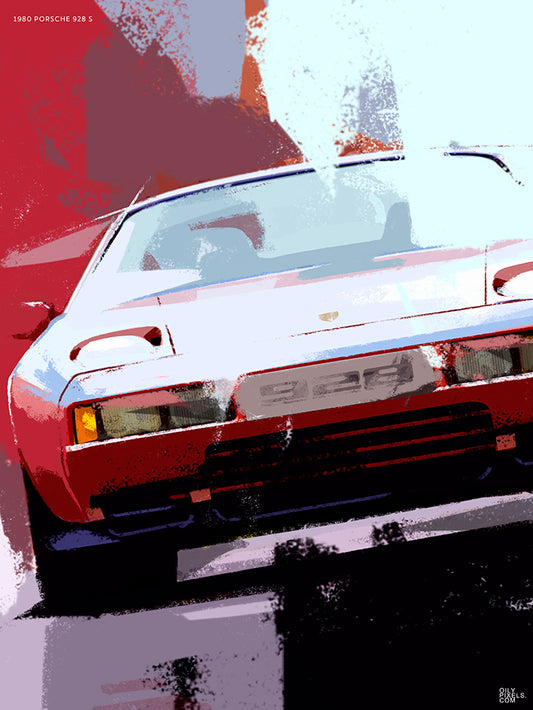 1980 PORSCHE 928 S red
