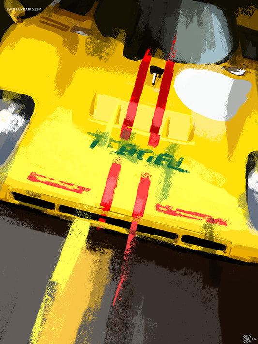 1970 FERRARI 512M yellow 1