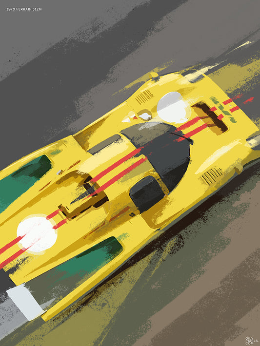 1970 FERRARI 512M yellow 2