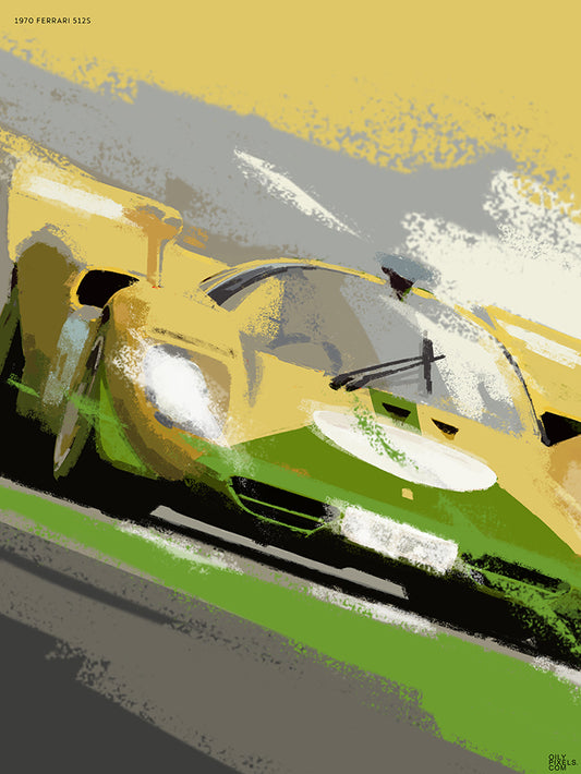 1970 FERRARI 512S yellow