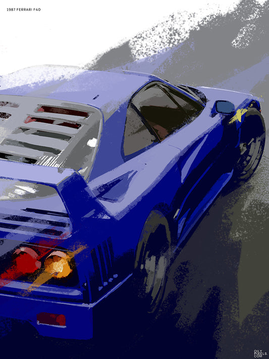 1987 FERRARI F40 blue