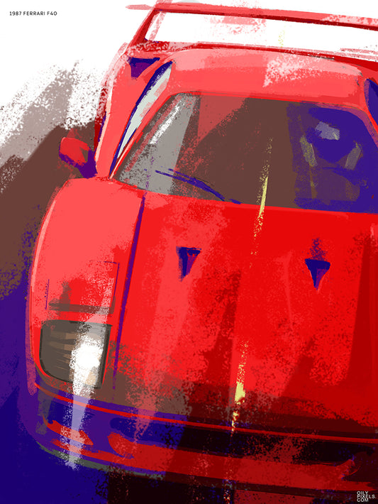 1987 FERRARI F40 red